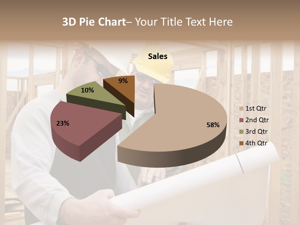 Men Construction Horizontal PowerPoint Template