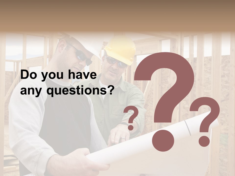 Men Construction Horizontal PowerPoint Template