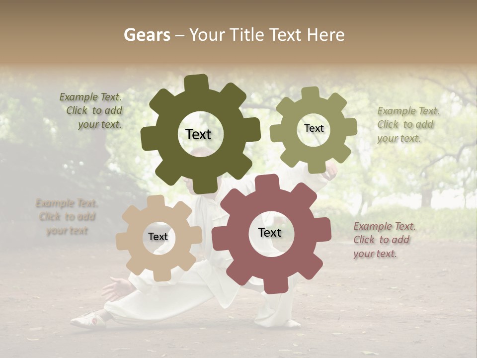 Defense Outdoor Chi PowerPoint Template