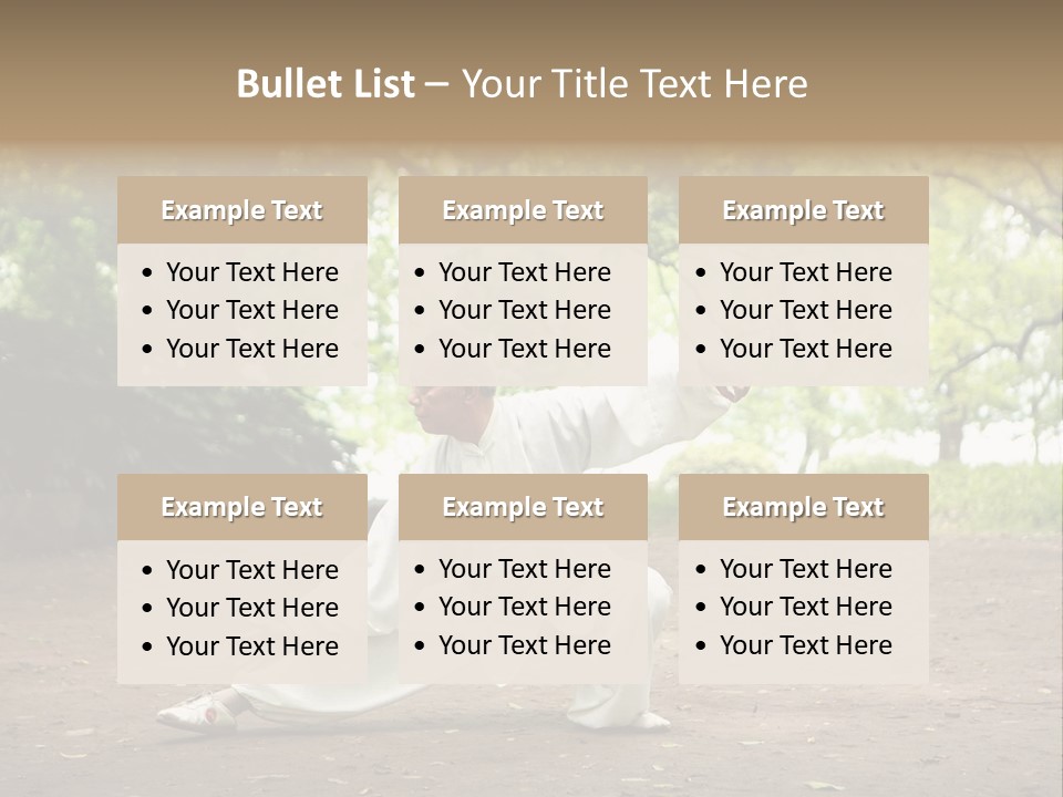 Defense Outdoor Chi PowerPoint Template