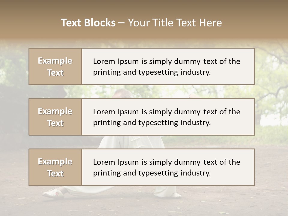 Defense Outdoor Chi PowerPoint Template