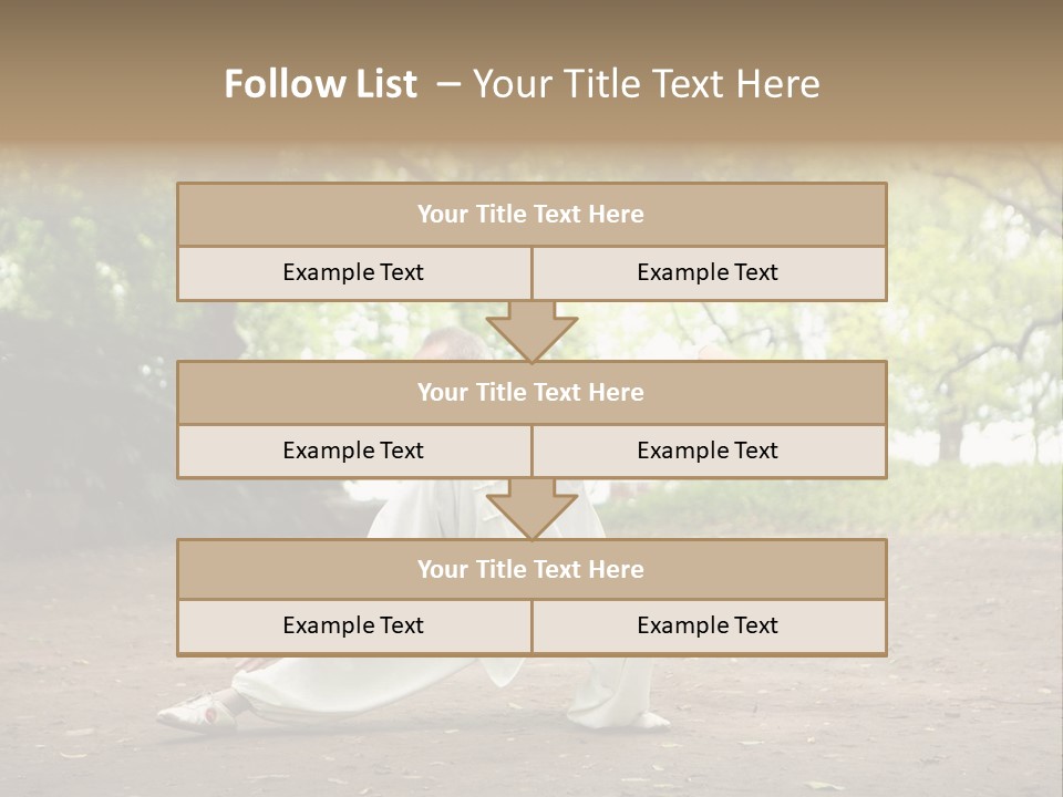 Defense Outdoor Chi PowerPoint Template
