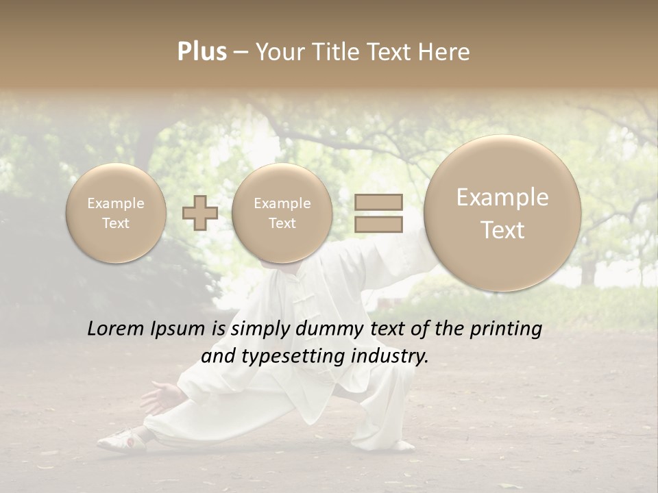 Defense Outdoor Chi PowerPoint Template