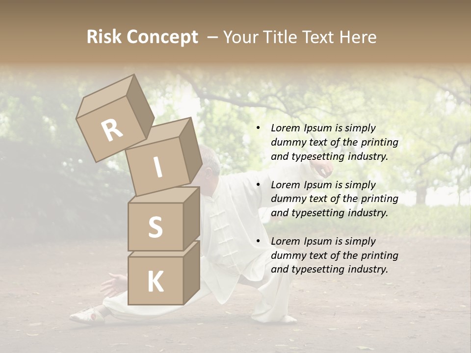 Defense Outdoor Chi PowerPoint Template