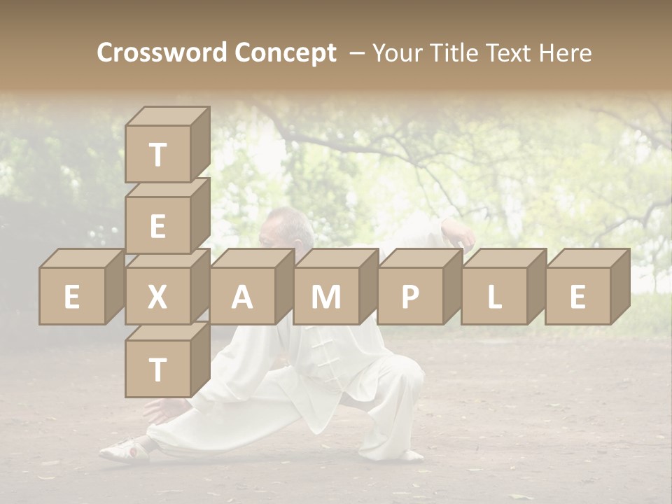 Defense Outdoor Chi PowerPoint Template