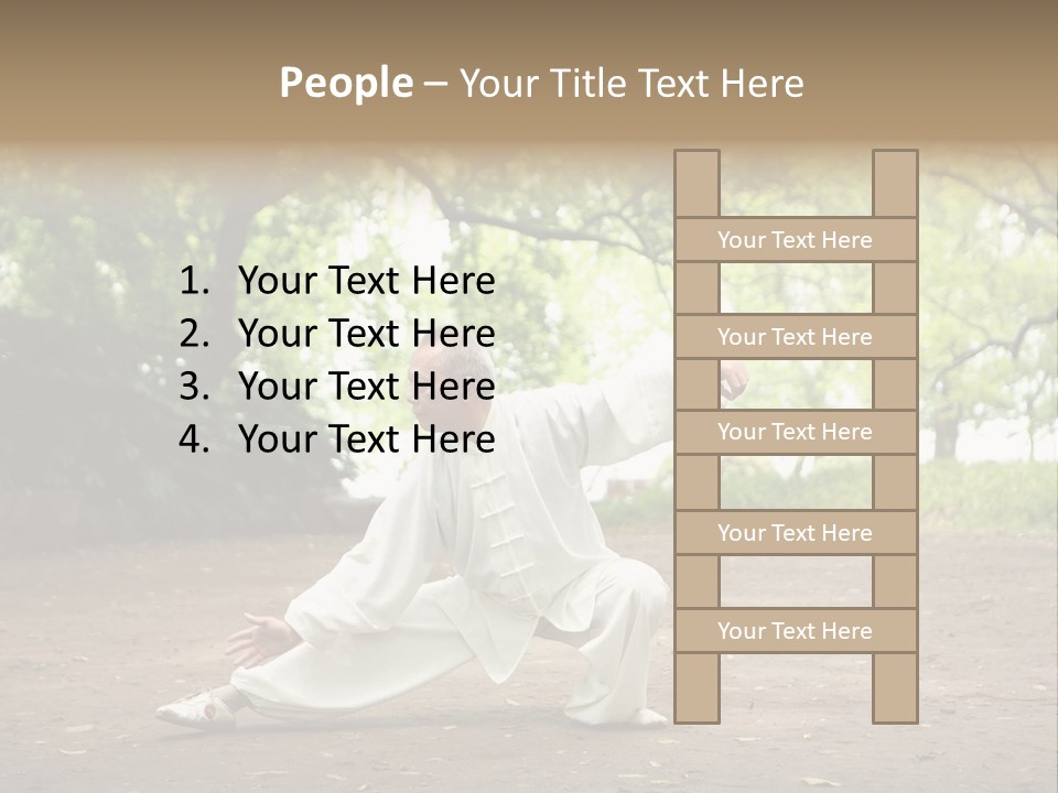 Defense Outdoor Chi PowerPoint Template