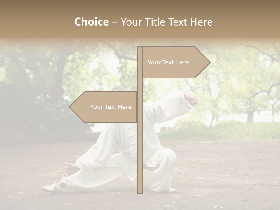 Defense Outdoor Chi PowerPoint Template