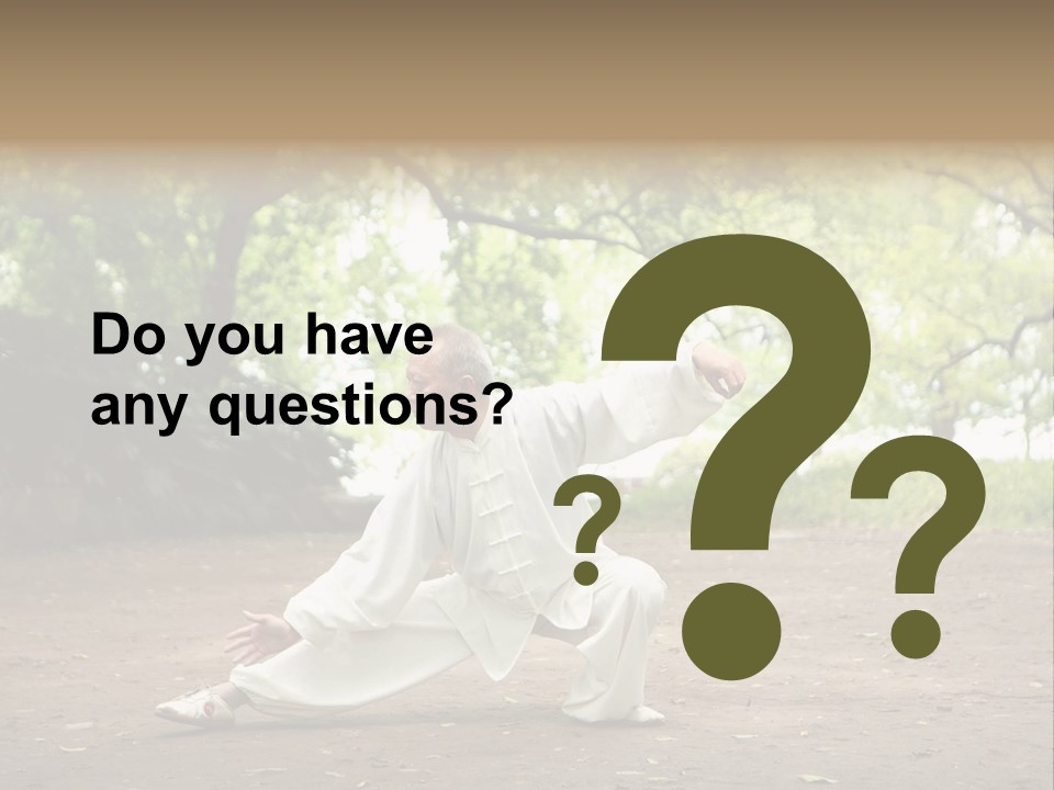 Defense Outdoor Chi PowerPoint Template