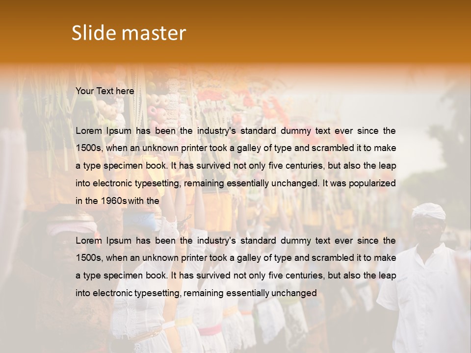 Costume Asia Exterior PowerPoint Template