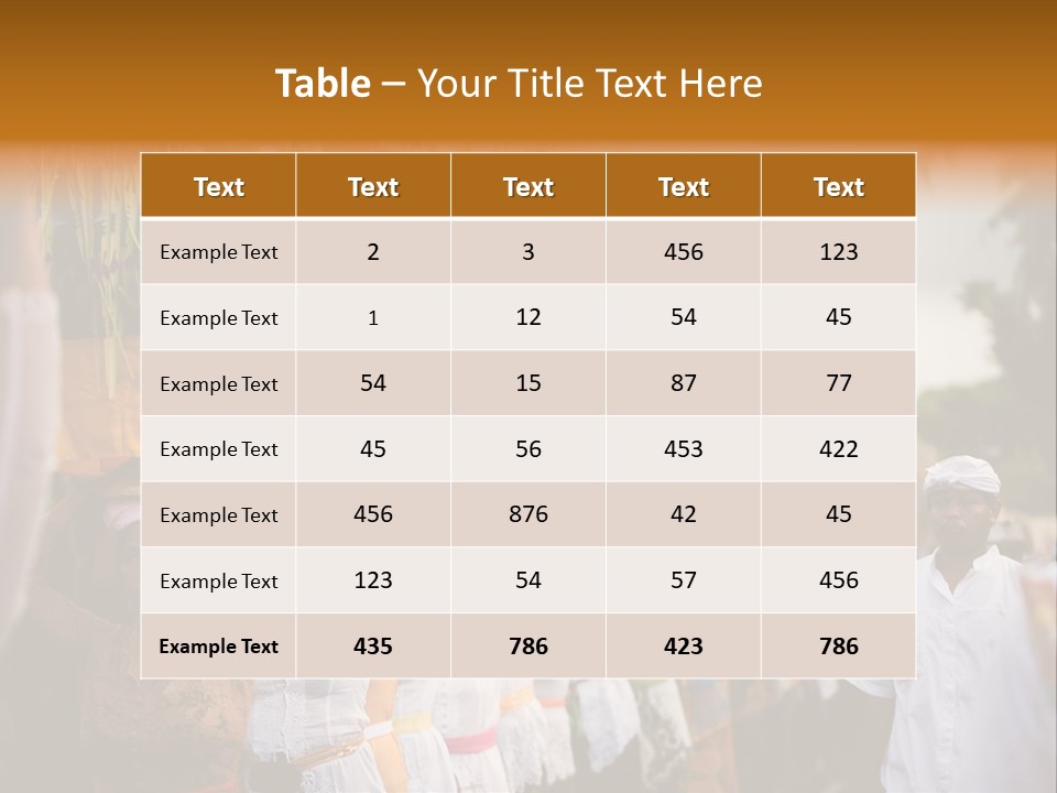 Costume Asia Exterior PowerPoint Template