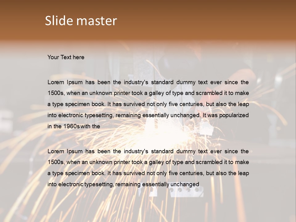 Protective Equipment Welder PowerPoint Template