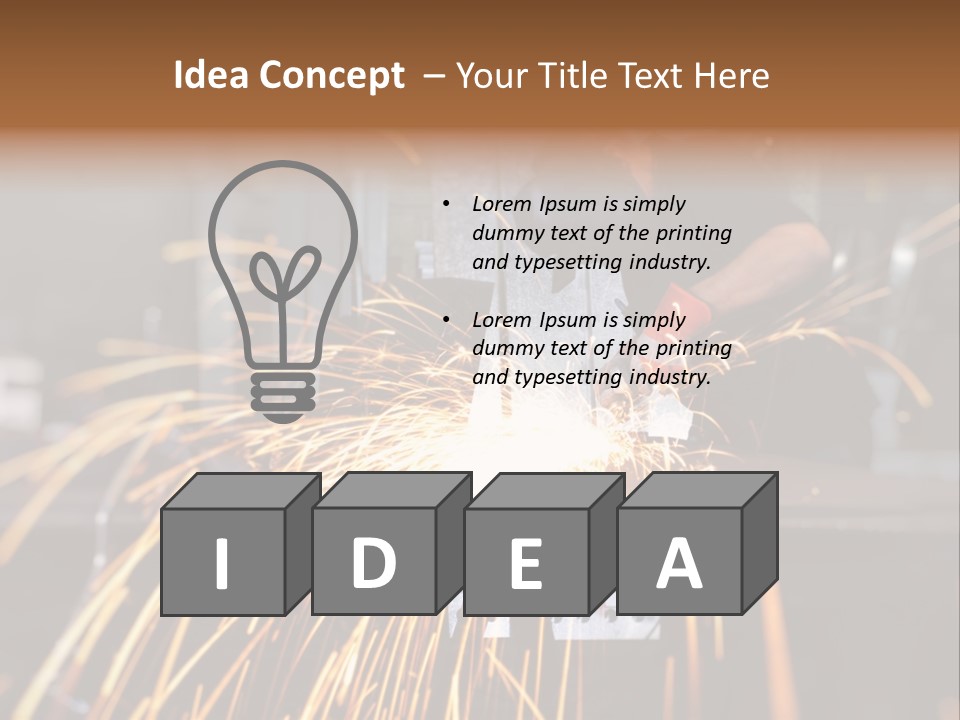 Protective Equipment Welder PowerPoint Template