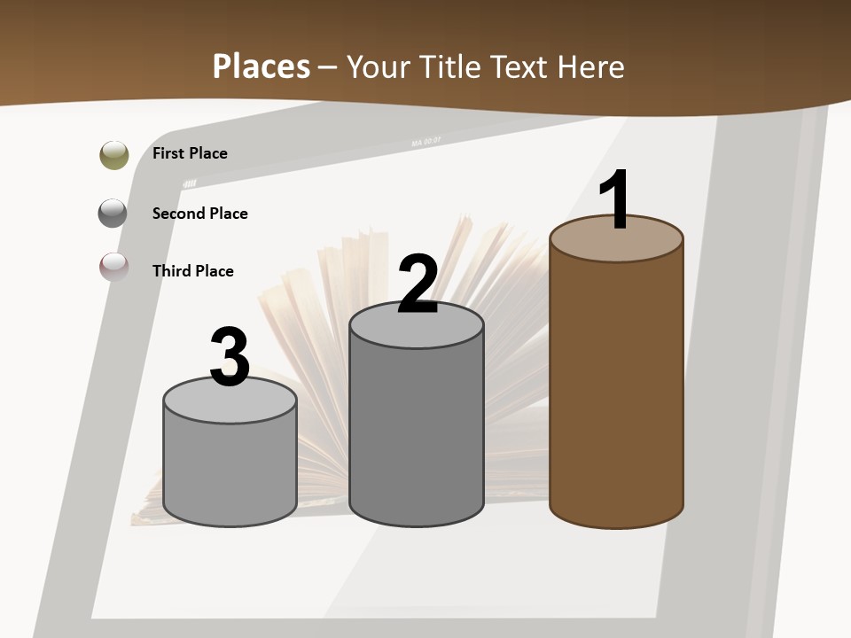 Isolated Tablet Education PowerPoint Template