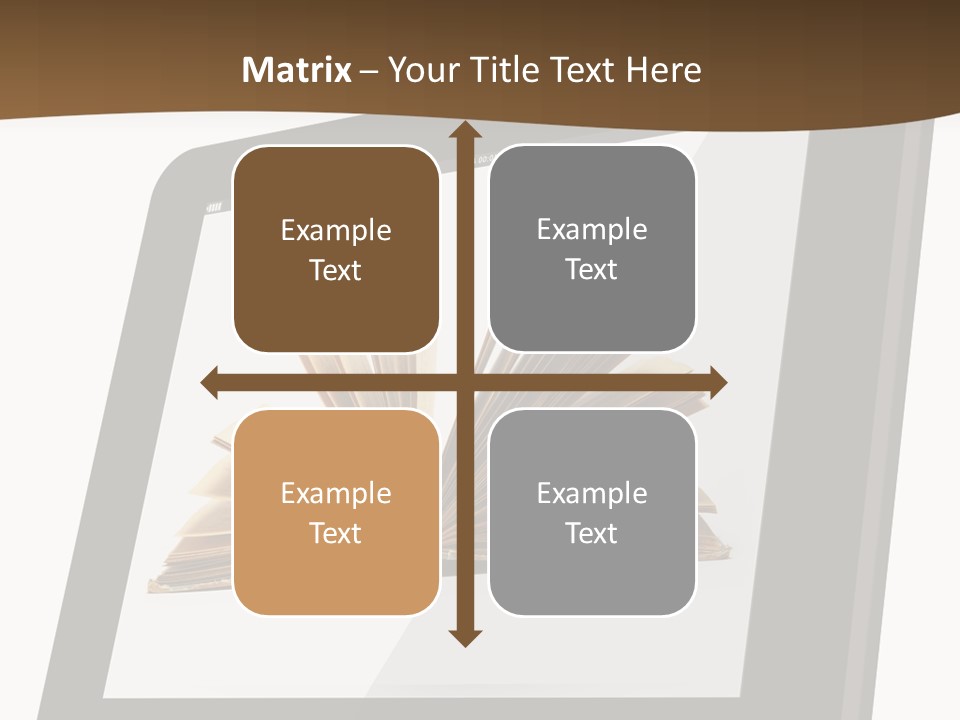 Isolated Tablet Education PowerPoint Template