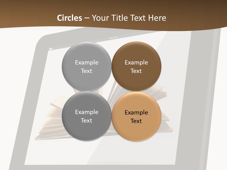 Isolated Tablet Education PowerPoint Template