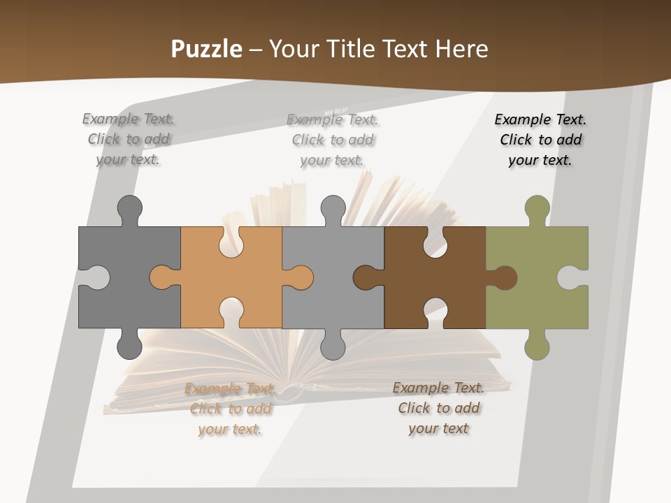 Isolated Tablet Education PowerPoint Template