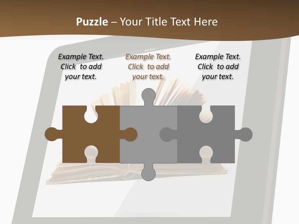 Isolated Tablet Education PowerPoint Template