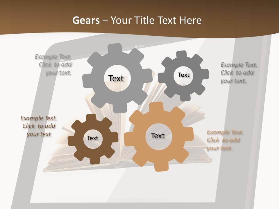 Isolated Tablet Education PowerPoint Template
