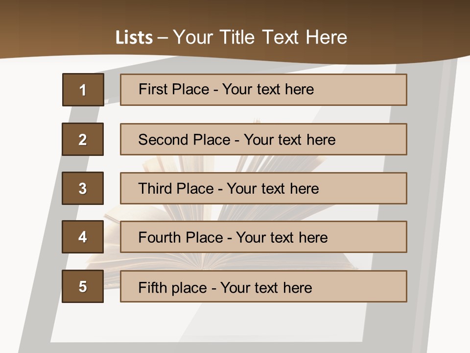 Isolated Tablet Education PowerPoint Template