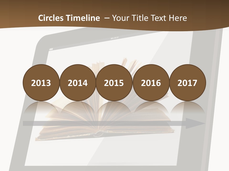 Isolated Tablet Education PowerPoint Template