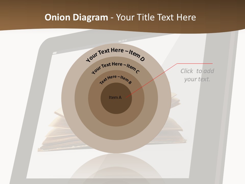 Isolated Tablet Education PowerPoint Template