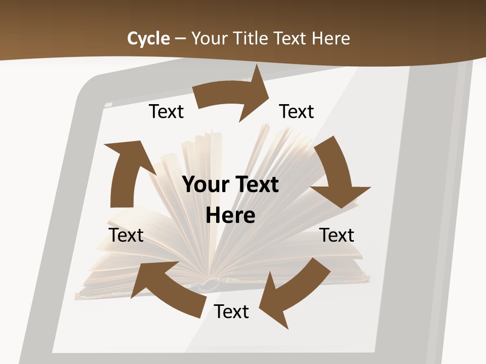 Isolated Tablet Education PowerPoint Template