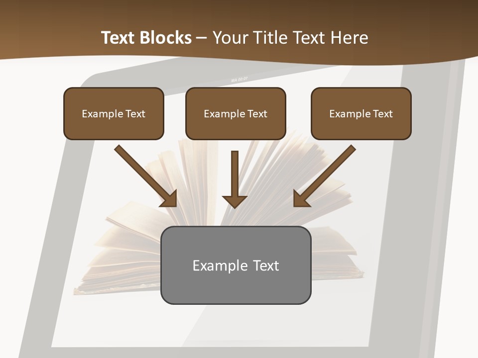 Isolated Tablet Education PowerPoint Template