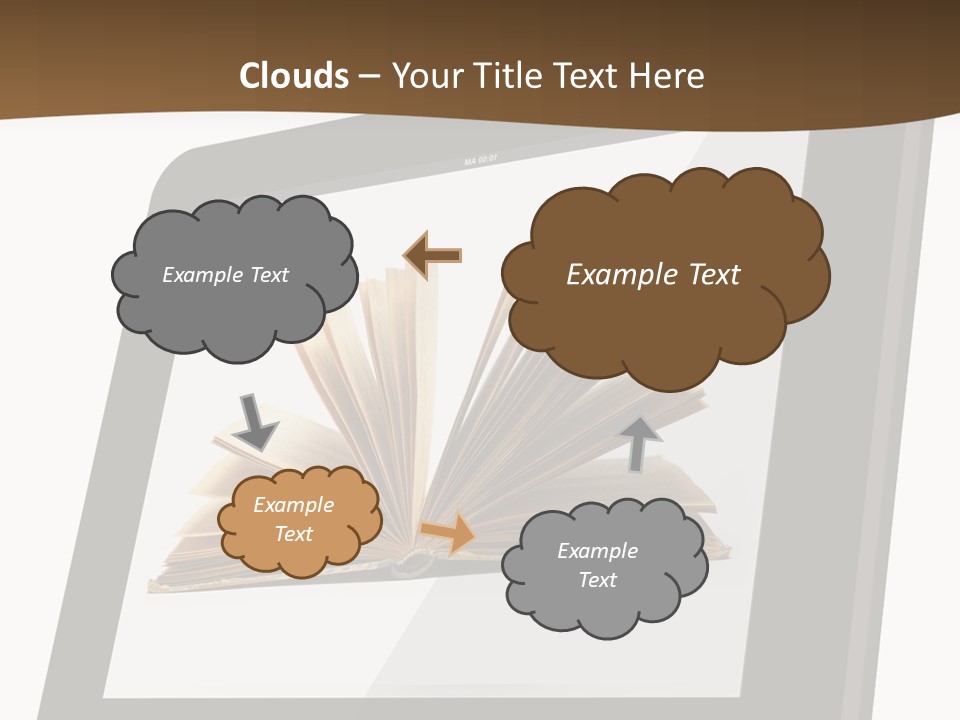 Isolated Tablet Education PowerPoint Template