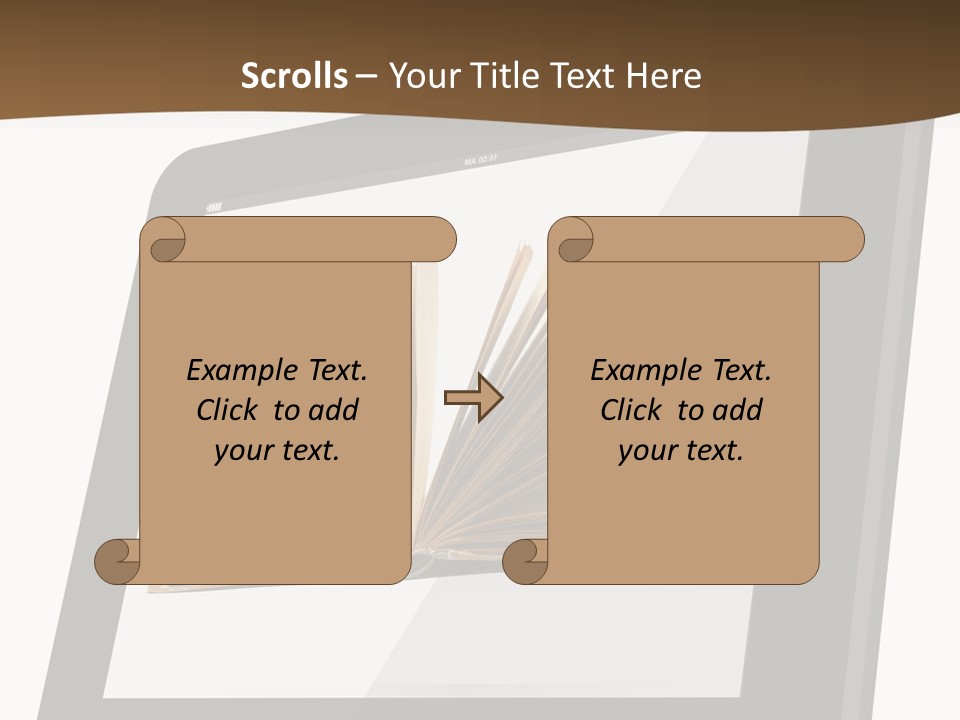 Isolated Tablet Education PowerPoint Template