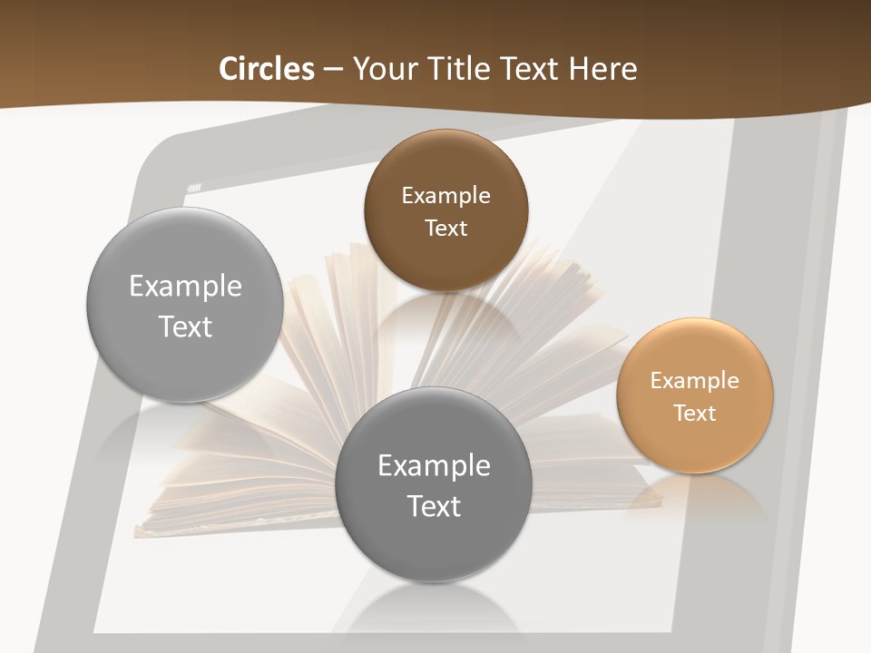 Isolated Tablet Education PowerPoint Template