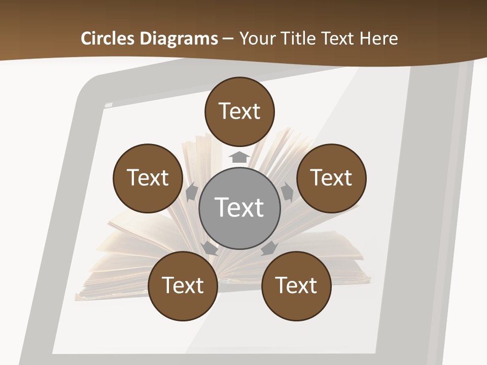 Isolated Tablet Education PowerPoint Template
