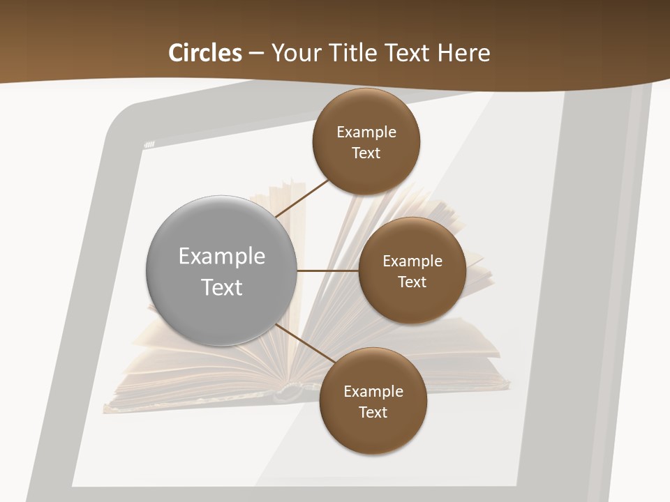 Isolated Tablet Education PowerPoint Template