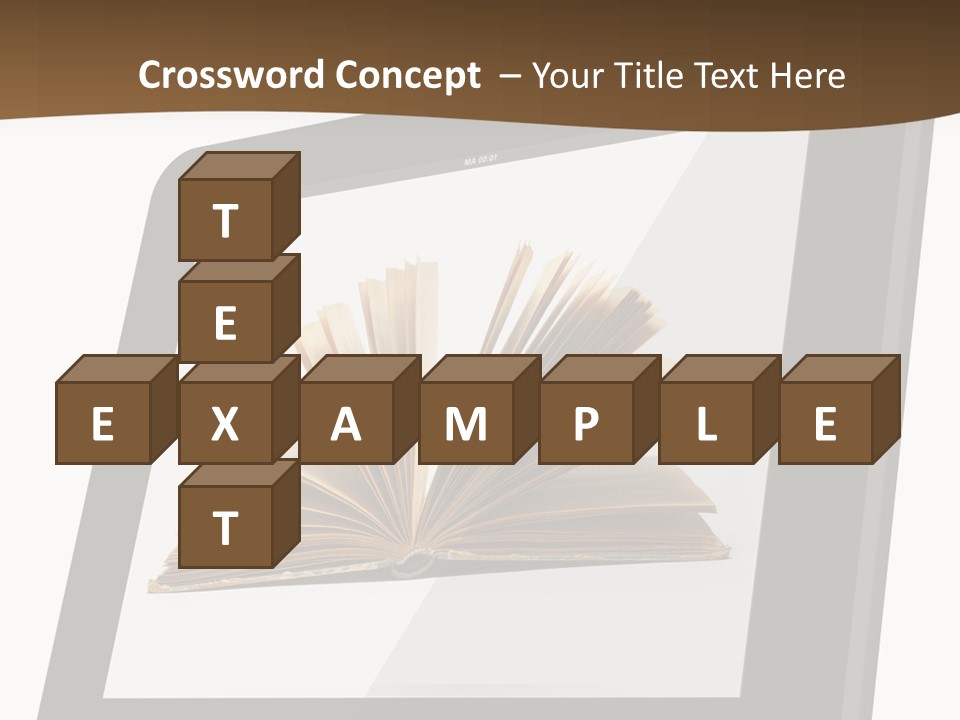 Isolated Tablet Education PowerPoint Template