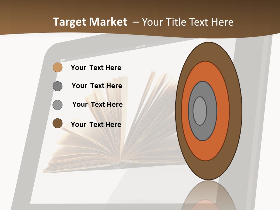 Isolated Tablet Education PowerPoint Template