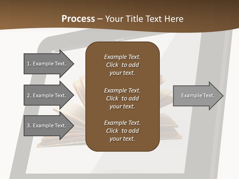 Isolated Tablet Education PowerPoint Template