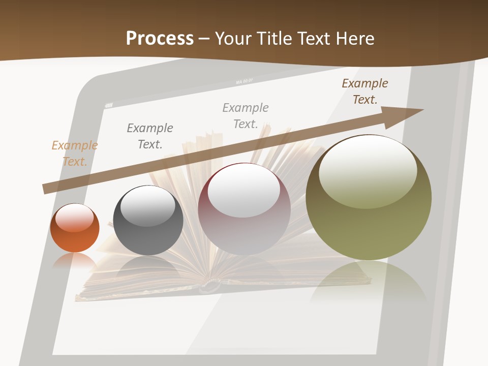 Isolated Tablet Education PowerPoint Template