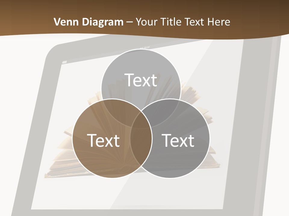 Isolated Tablet Education PowerPoint Template
