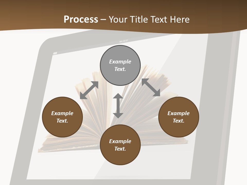 Isolated Tablet Education PowerPoint Template