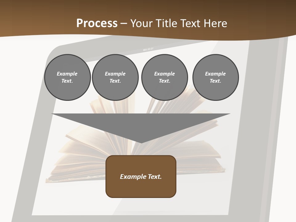 Isolated Tablet Education PowerPoint Template