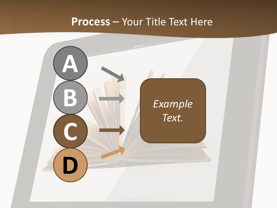 Isolated Tablet Education PowerPoint Template