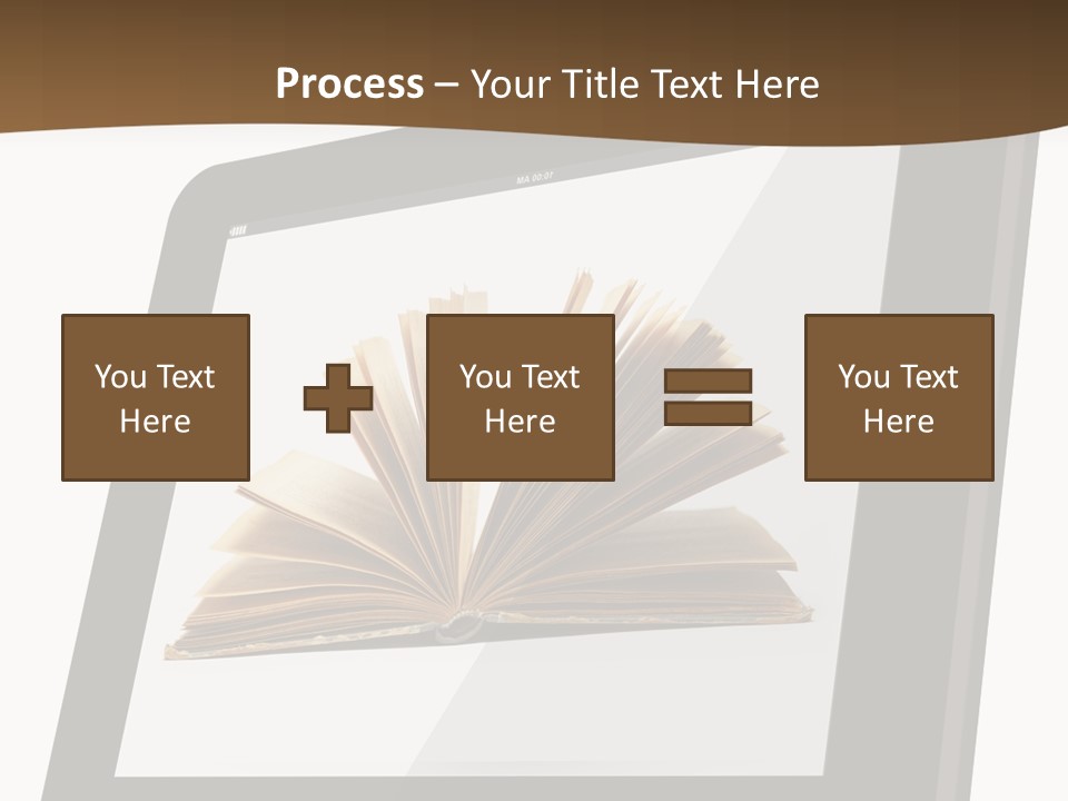 Isolated Tablet Education PowerPoint Template