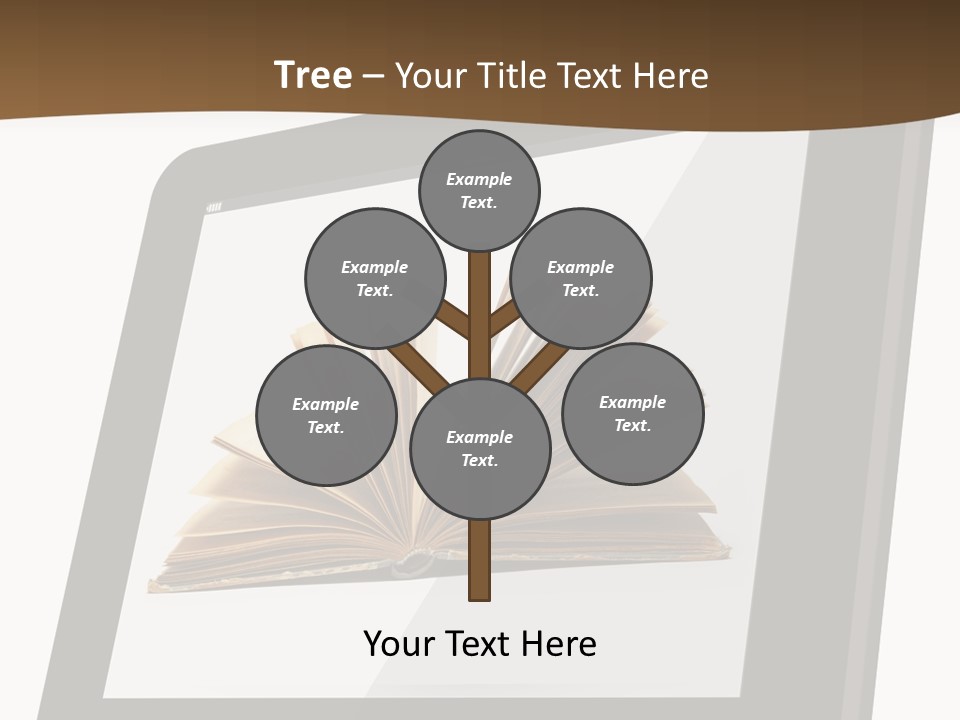 Isolated Tablet Education PowerPoint Template