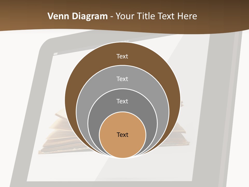 Isolated Tablet Education PowerPoint Template