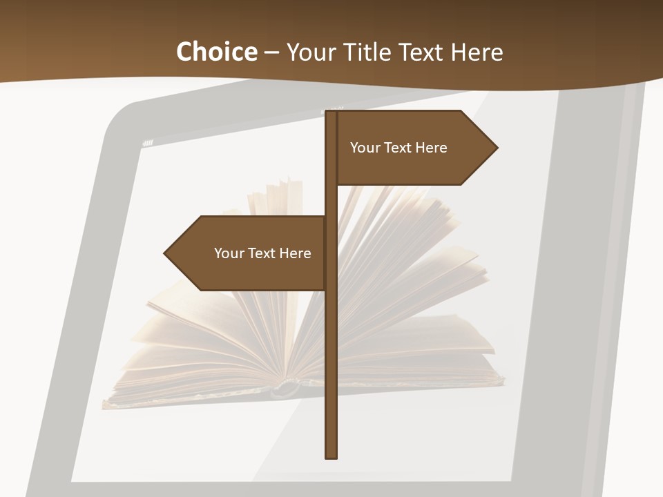Isolated Tablet Education PowerPoint Template