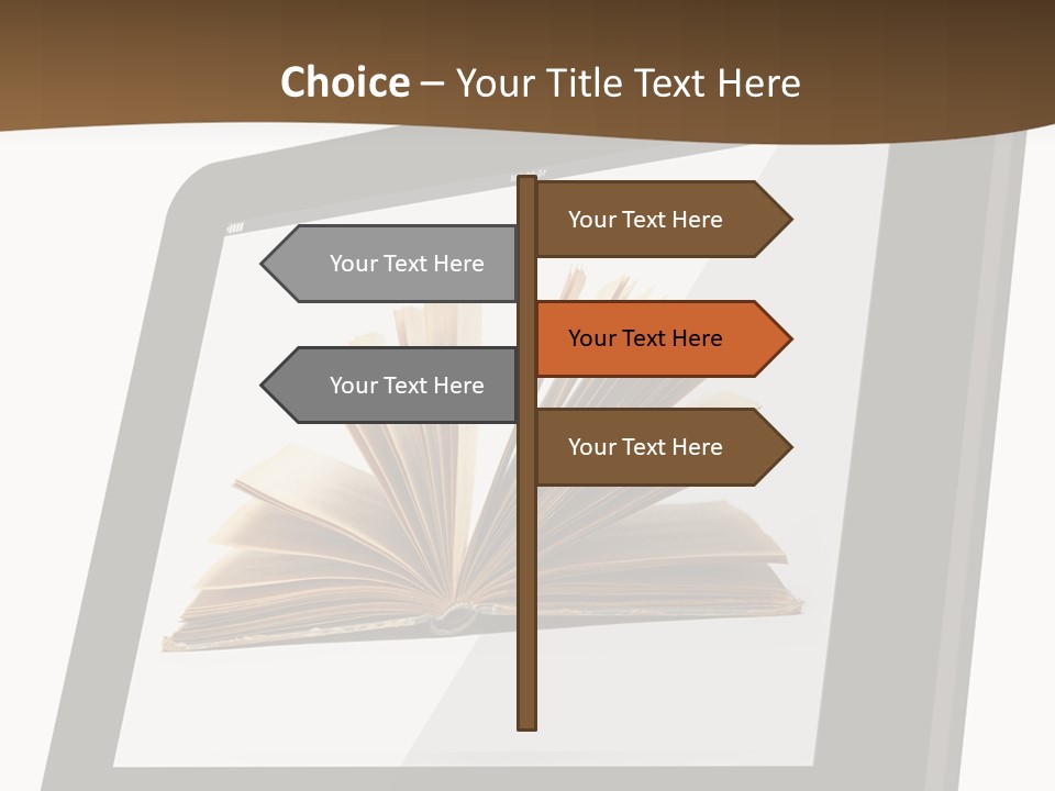 Isolated Tablet Education PowerPoint Template