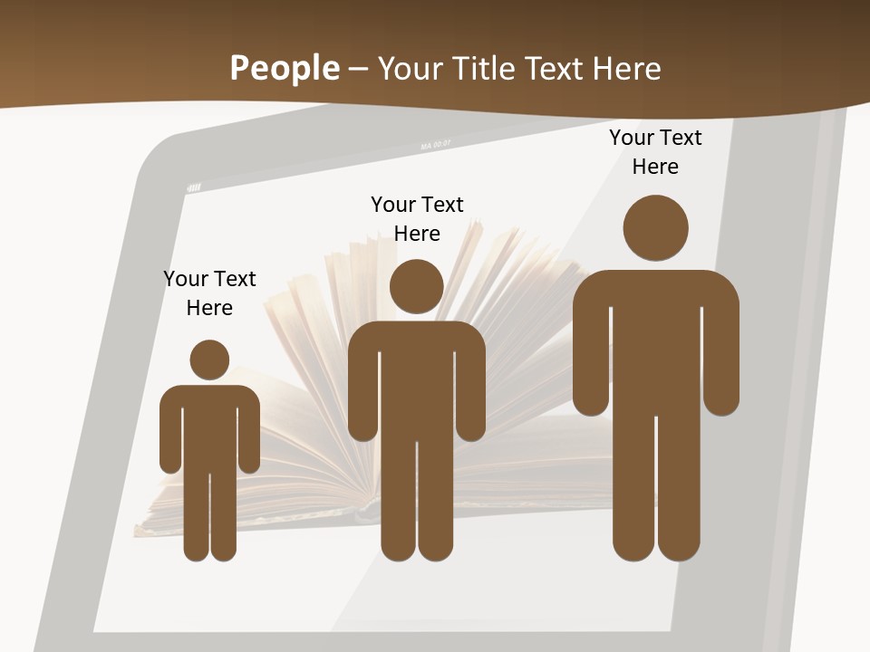 Isolated Tablet Education PowerPoint Template