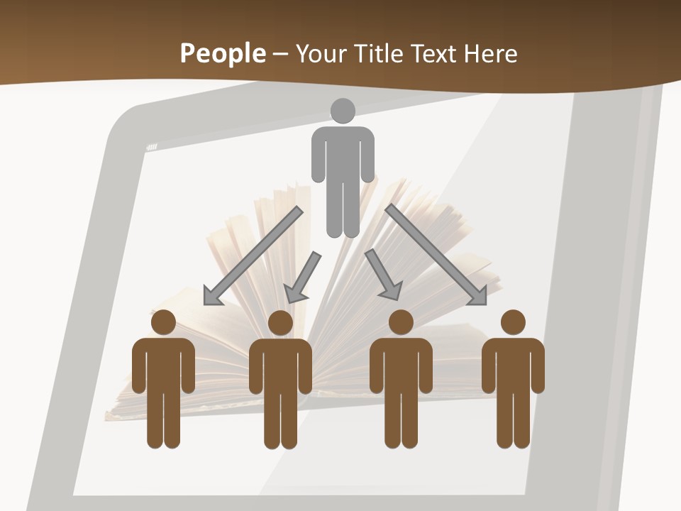 Isolated Tablet Education PowerPoint Template