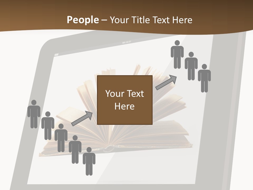 Isolated Tablet Education PowerPoint Template