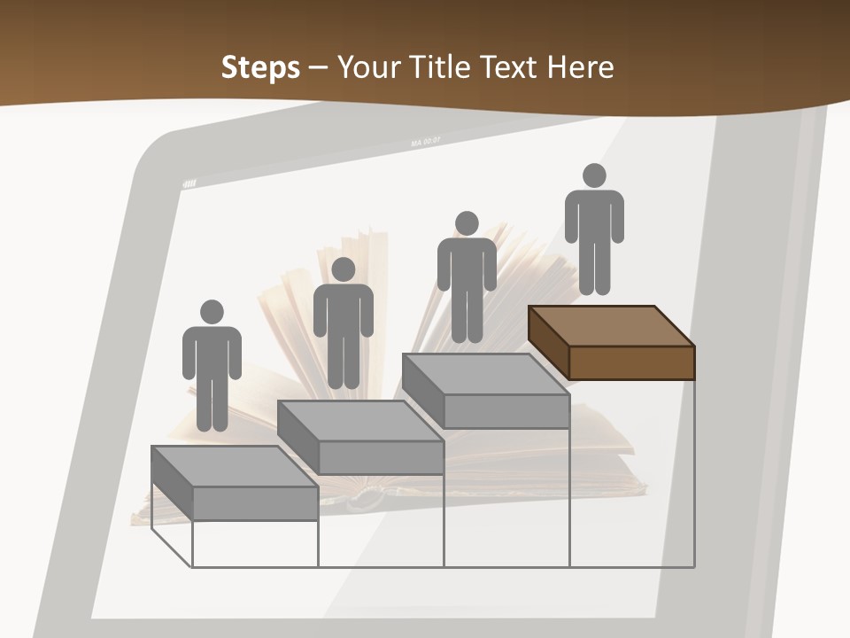 Isolated Tablet Education PowerPoint Template