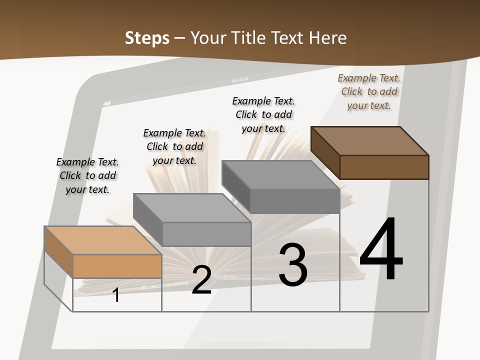 Isolated Tablet Education PowerPoint Template